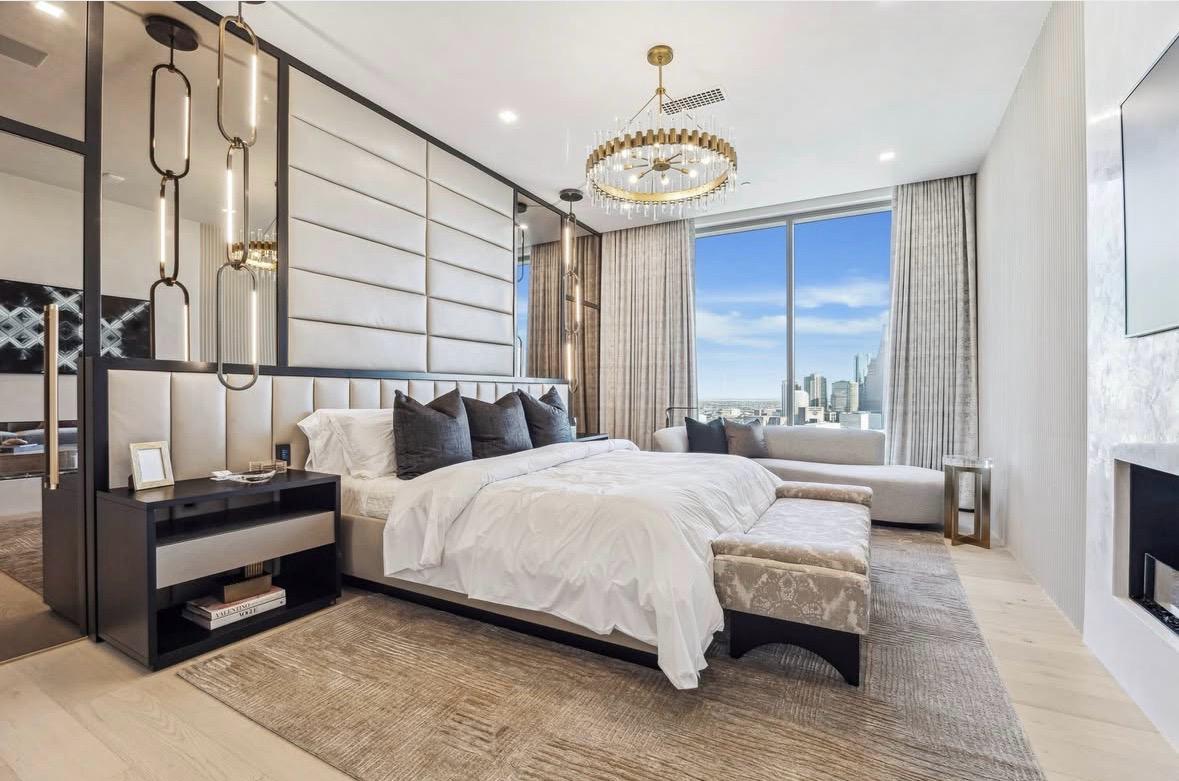 Primary suite at The Residences at The Allen